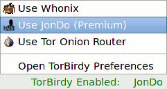 proxy settings for JonDo